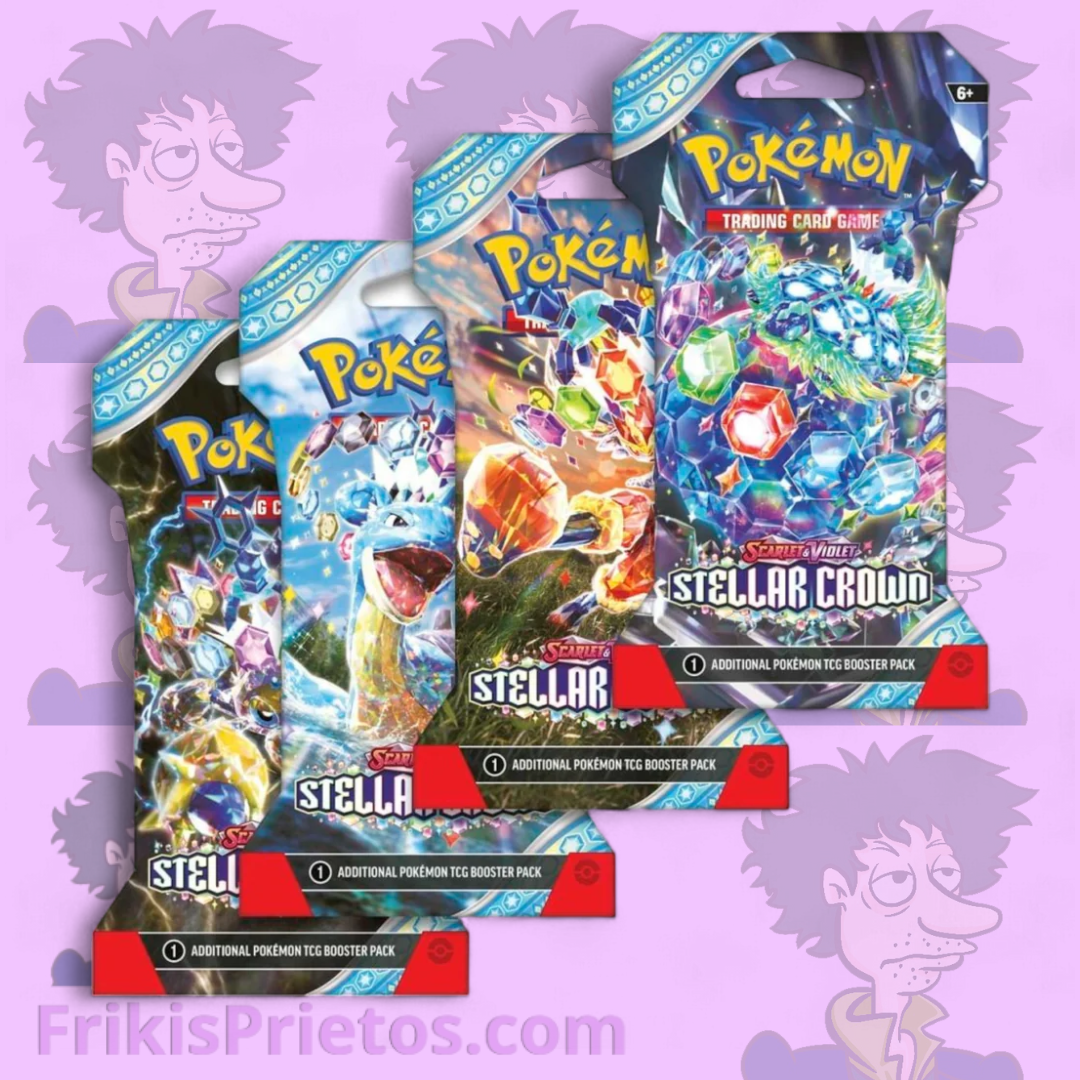 Pokemon Booster Blister Stellar Crown ingles frikis prietos booster pack