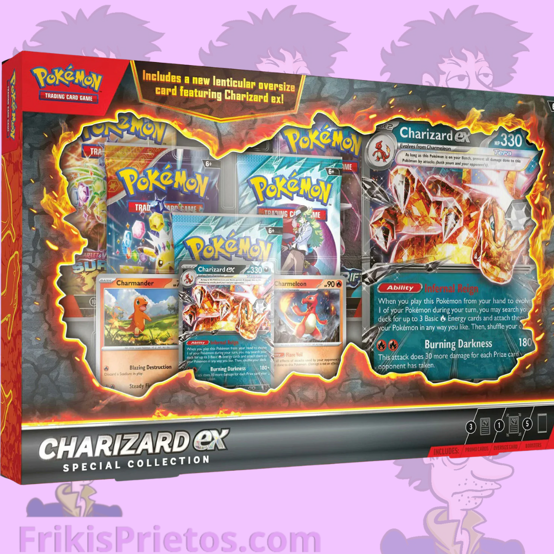 Pokemon charizard ex speccial collection frikis prietos ingles