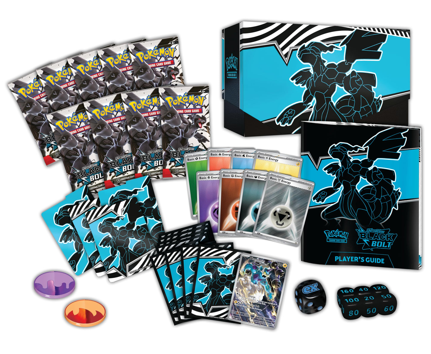Pokemon TCG contenido elite trainer box black bolt ingles Mexico frikis prietos