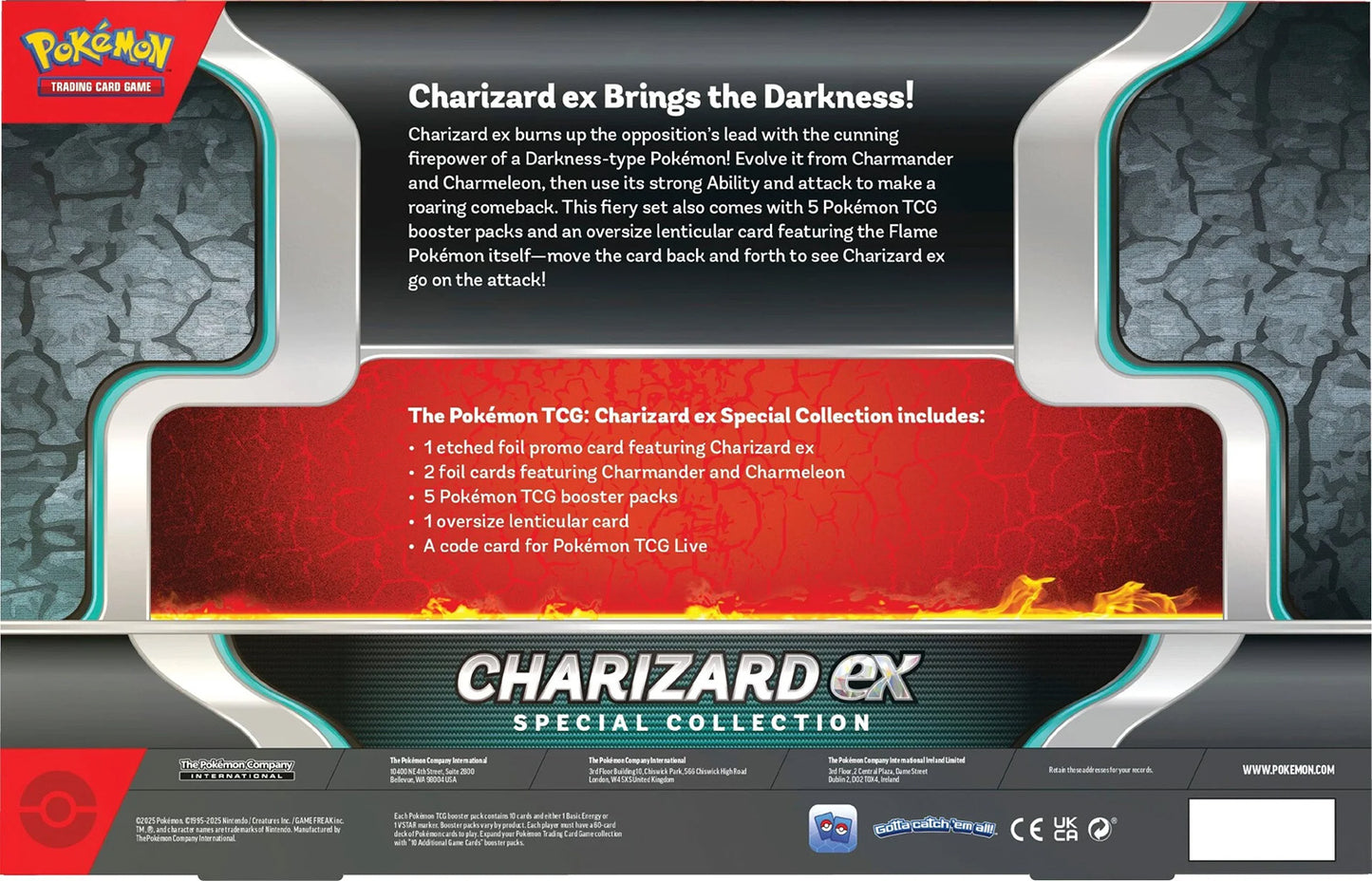 Pokemon charizard ex special collection caja por atras frikis prietos