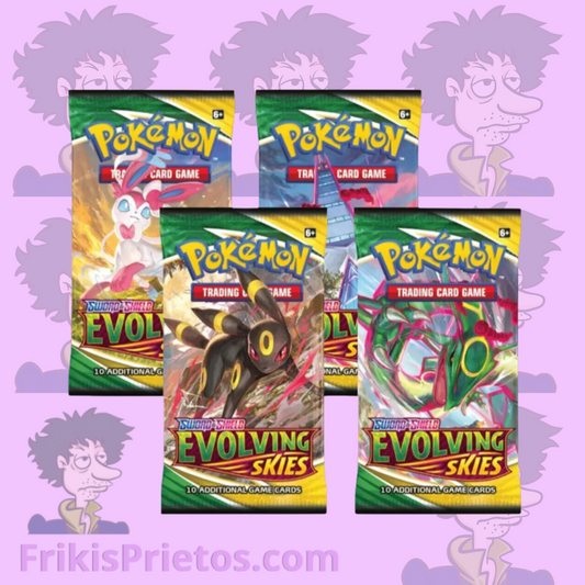 Pokemon Sword & Shield- Evolving Skies - Booster Pack (Inglés) sindicato de frikis prietos