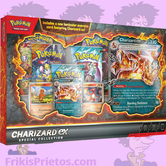 Pokemon charizard ex speccial collection frikis prietos ingles