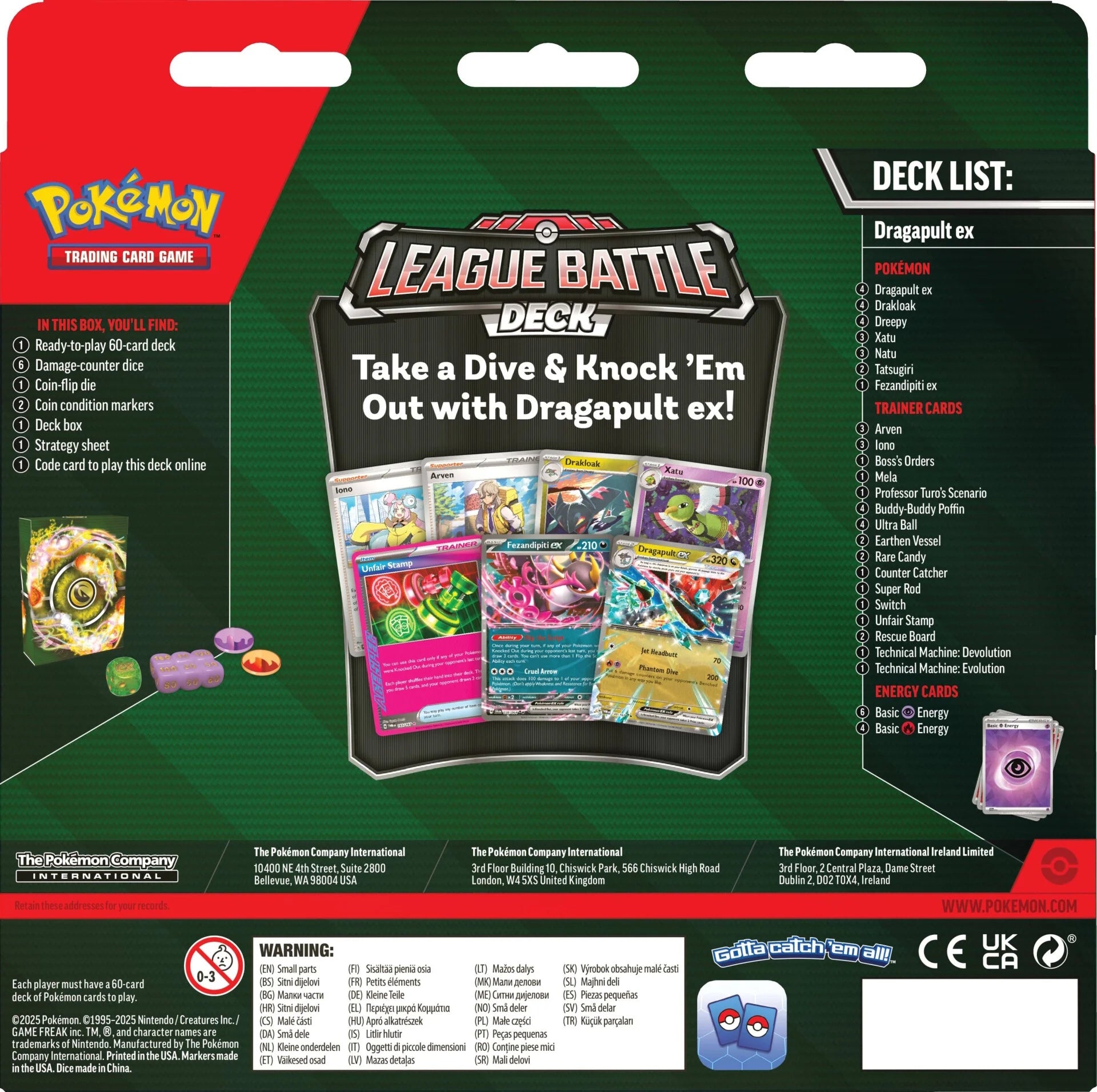 Pokemon Dragapult ex league battle deck list frikis prietos