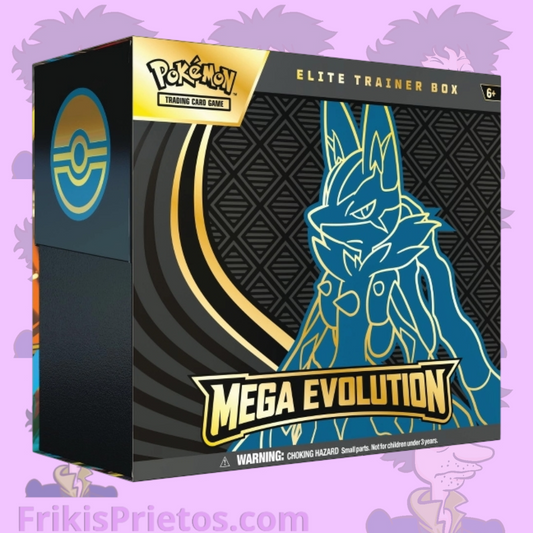 Pokemon Mega Evolution Elite trainer box Mega lucario ex Ingles Frikis Prietos Mexico