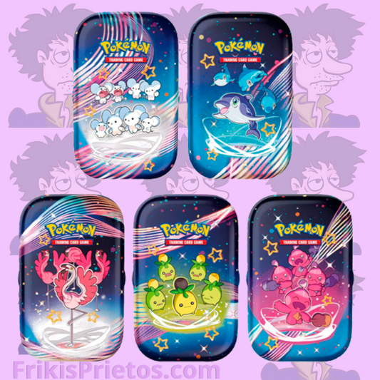 Pokemon Mini Tin Set Paldean Fates con 5 en inglés Mexico Frikis Prietos