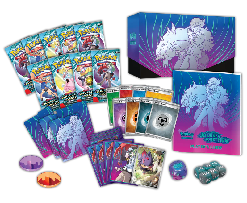 Pokemon TCG Scarlet & Violet Journey Together Elite Trainer Box Ingles Contenido caja Frikis Prietos