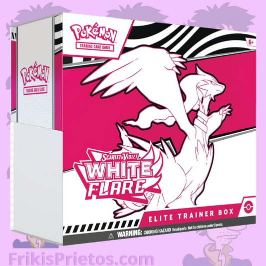 Pokemon TCG White Flare Elite Trainer Box Ingles Mexico Frikis Prietos
