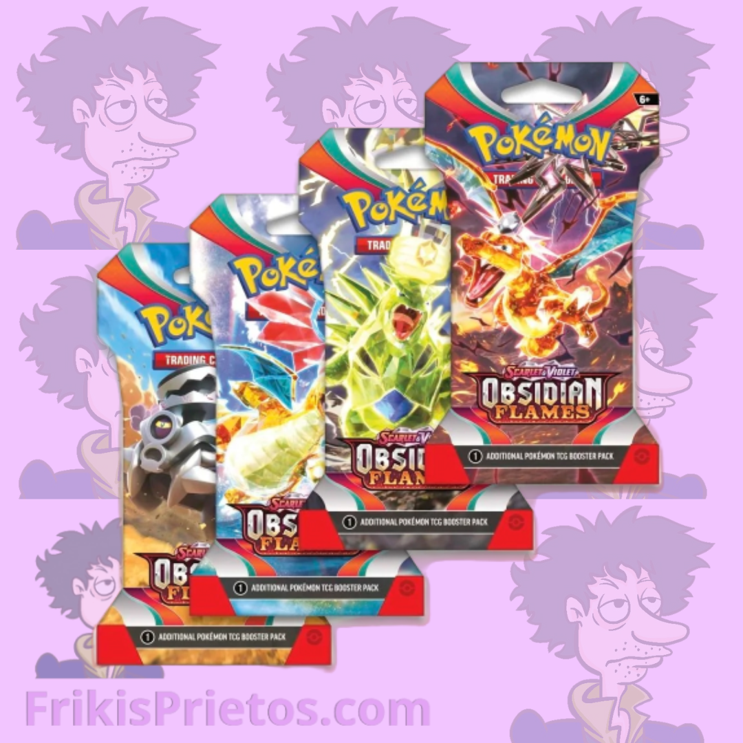 Pokemon Obsidian Flames Sleeved Booster pack sindicato de frikis prietos