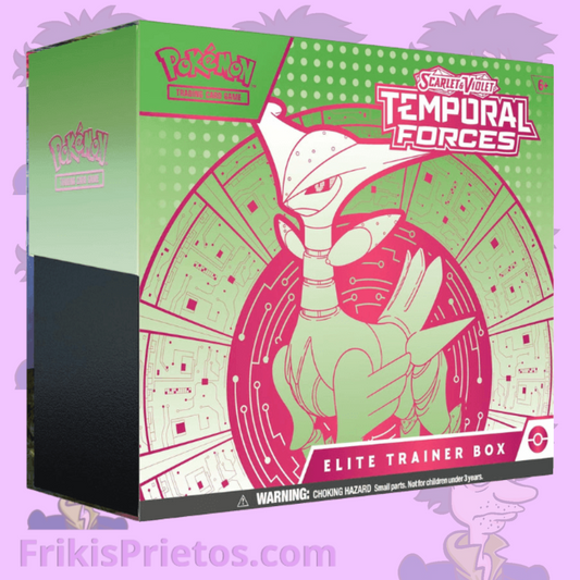 Scarlet & Violet - Temporal Forces Elite Trainer Box (Iron Leaves - Inglés) - Sindicato de Frikis Prietos